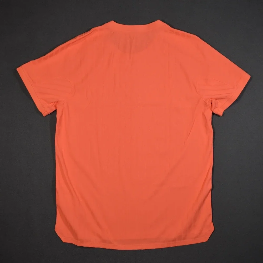 Nike Court Dri-FIT ADV Slam Tennis Top Bright Mango Large Slim Fit HM6710-873